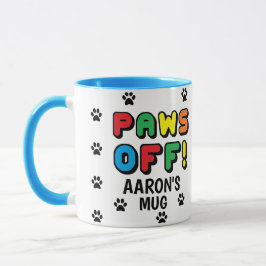 Pootafdrukken Patroon Pootjes Af! Kleurrijke Print Mok