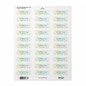 Pootafdrukken Retouradreslabel Etiket (Full Sheet)