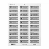 Pootafdrukken & Stethoscoop op Zilver Etiket (Full Sheet)