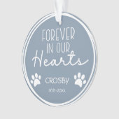 Pootafdrukken voor altijd in onze harten Foto  Ker Ornament (voorkant)
