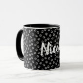 Pootafdrukmok met naam mok (Voorkant links)