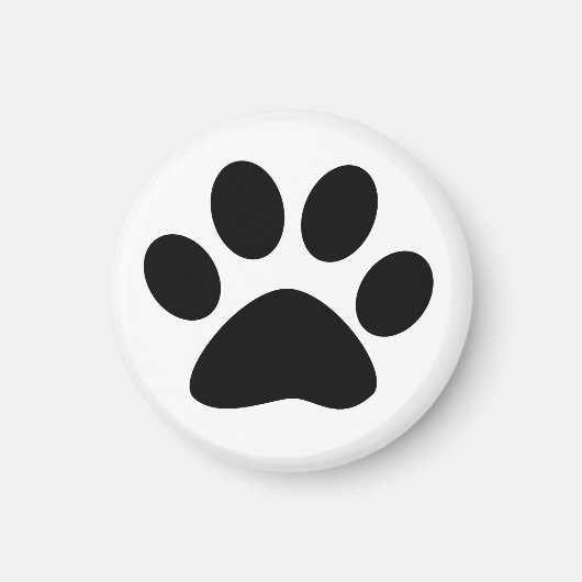 Pootafdrukpatroon Hond Moeder Vader Kerst Geschenk Magneet (Voorkant)
