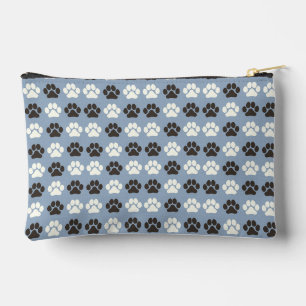 Pootafdrukpatroon Zilverblauw Etui