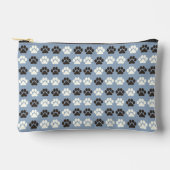 Pootafdrukpatroon Zilverblauw Etui (Voorkant)