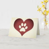 pootdruk op je hart - petverliessenkaart kaart (Gele Bloem)