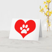 pootdruk op je hart - petverliessenkaart kaart (Gele Bloem)