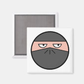 Pootie! - Ninjahead vierkante magneet (Voorkant / Achterkant)