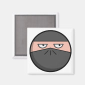 Pootie! - Ninjahead vierkante magneet (Voorkant / Achterkant)