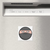 Pootie! - Ninjahead vierkante magneet (Insitu (Vaatwasser))