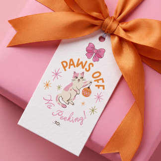 Pootjes Af Niet Kijken Tot Kerstmis Kat Aan Van Cadeaulabel