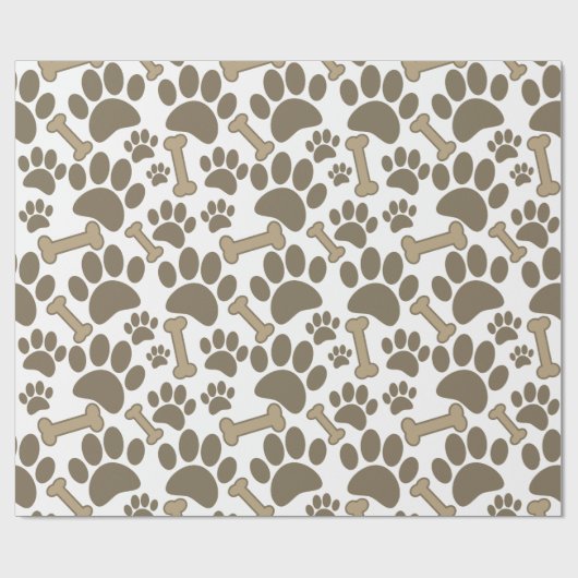 Pootjes en Botten stijl afdrukken Cadeaupapier (Vlak)