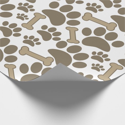 Pootjes en Botten stijl afdrukken Cadeaupapier (Hoek)