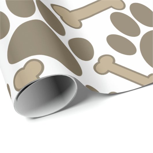 Pootjes en Botten stijl afdrukken Cadeaupapier (Rol Hoek)
