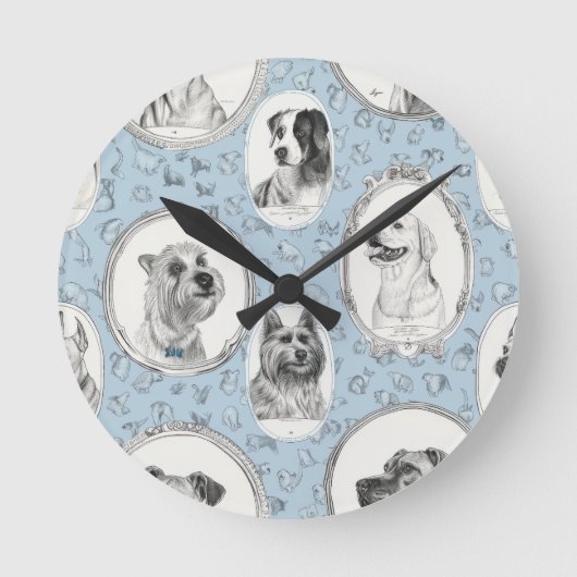 Pootjes en tijd wandklok (Voorkant)