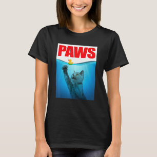 POOTJES Kat En Gele Rubber Eend Schattige Kitten T-shirt
