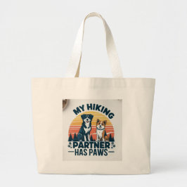 Pootjes op paden grote tote bag