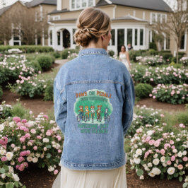 Pootjes op Pedalen: Een Geweldige Dag met Vrienden Denim Jacket