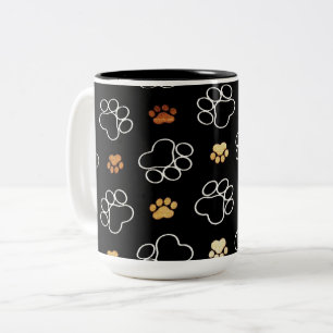 Pootjes Prints Tweekleurige Koffiemok