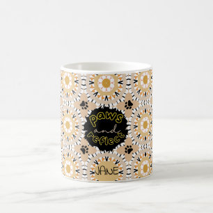 POOTJES & REFLECTEREN karamel beige mandala Koffiemok