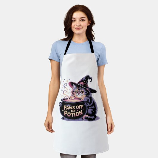 Pootjes van mijn drankje, Kawaii Halloween Witch C Schort (Gedragen)