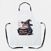 Pootjes van mijn drankje, Kawaii Halloween Witch C Schort (Voorkant)