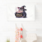 Pootjes van mijn drankje, Kawaii Halloween Witch C Spandoek (Insitu)