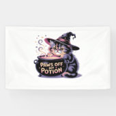 Pootjes van mijn drankje, Kawaii Halloween Witch C Spandoek (Horizontaal)