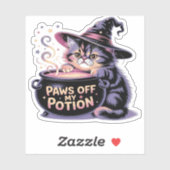 Pootjes van mijn drankje, Kawaii Halloween Witch C Sticker (Vel)