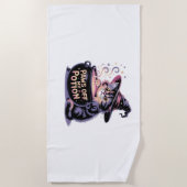 Pootjes van mijn drankje, Kawaii Halloween Witch C Strandlaken (Voorkant)