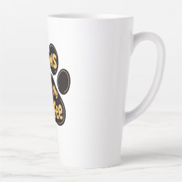 Pootjes van mijn koffie latte mok