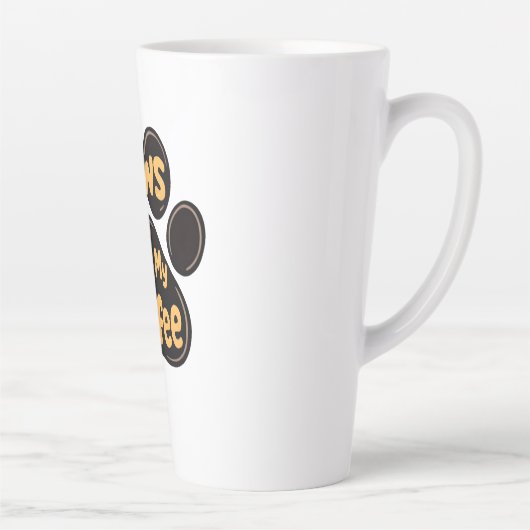 Pootjes van mijn koffie latte mok (Rechts)