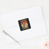 POOTJES VOL MAAR LIEF  VIERKANTE STICKER (Envelop)