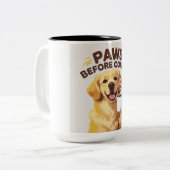 Pootjes voor de koffie Mok (Voorkant links)