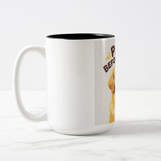 Pootjes voor de koffie Mok (Links)