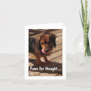 Pootjes voor gedachte: Hond 2 Kaart