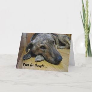 Pootjes voor gedachte: Hond 2 Kaart