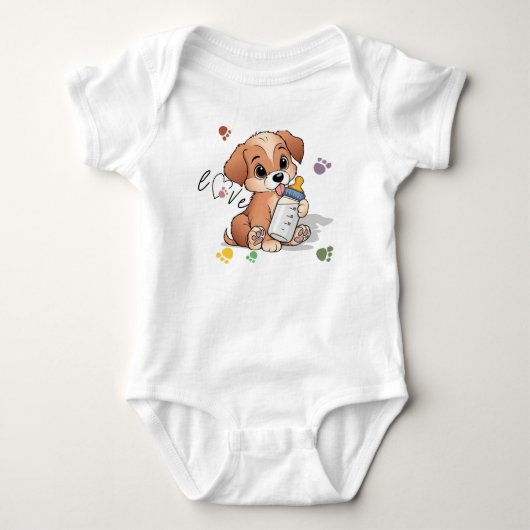 Pootliefde Mooie Hond Puppy Romper (Voorkant)