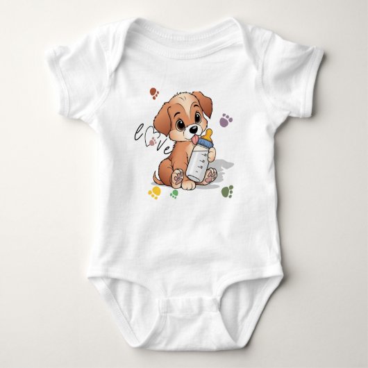 Pootliefde Mooie Puppies Hond Romper (Voorkant)
