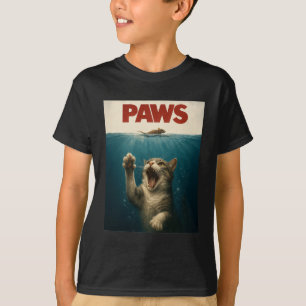 Pootparodie Kat Jaagt Op Een Schattige Bange Muis T-shirt