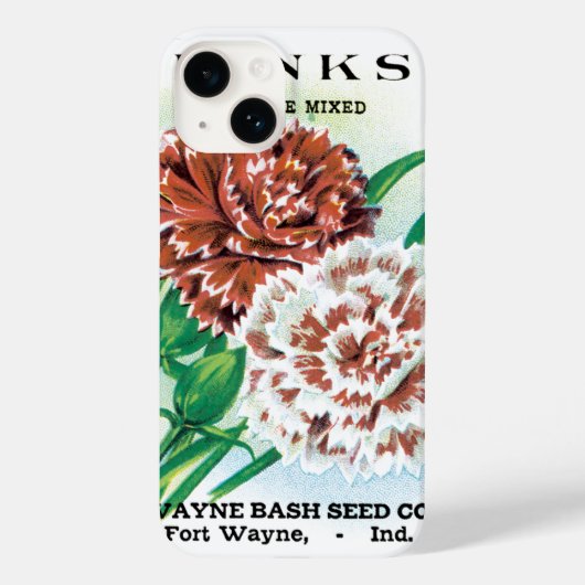  pootpastekunst, Pinks carnenbloemen Case-Mate iPhone Case (Achterkant)