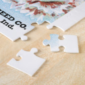 pootpastekunst, Pinks carnenbloemen Legpuzzel (Zijkant)