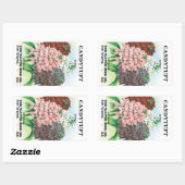 pootpastekunst, tuinbouwers rechthoekige sticker (Vel)