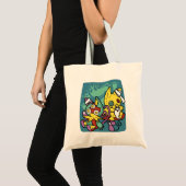 Pootpositief Vreselijk | Monsterse Katten Hallowee Tote Bag (Voorkant (product))