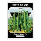 pootverpakkingslabeling kunst, Struik boon Veggie (Voorkant)