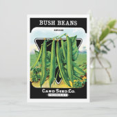 pootverpakkingslabeling kunst, Struik boon Veggie (Staand voorkant)