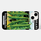  pootverpakkingslabeling kunst, Struik boon Veggie Case-Mate iPhone Case (Achterkant (horizontaal))