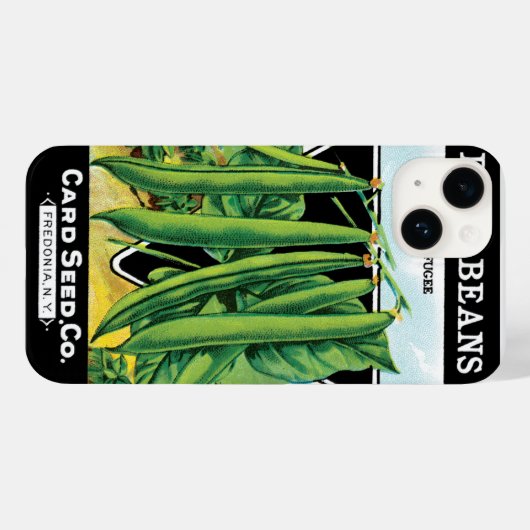  pootverpakkingslabeling kunst, Struik boon Veggie Case-Mate iPhone Case (Achterkant (horizontaal))