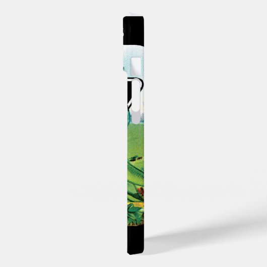  pootverpakkingslabeling kunst, Struik boon Veggie Case-Mate iPhone Case (Achterkant / Links)