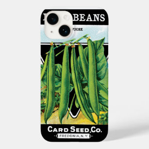  pootverpakkingslabeling kunst, Struik boon Veggie Case-Mate iPhone 14 Hoesje