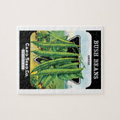 pootverpakkingslabeling kunst, Struik boon Veggie Legpuzzel (Horizontaal)